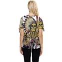 Motorcycle And Skull Cruiser Native American Bow Sleeve Button Up Top View4