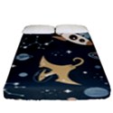 Space Theme Art Pattern Design Wallpaper Fitted Sheet (King Size) View1