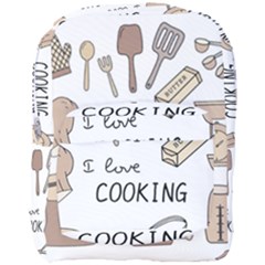 I Love Cooking Baking Utensils Knife Full Print Backpack by Apen