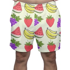 Fruits Pattern Background Food Men s Shorts by Apen