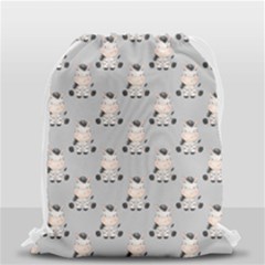 Zebra Wildlife Animal Mammal Drawstring Bag (small) by Apen