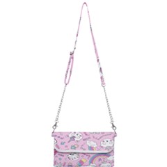 Beautiful Cute Animals Pattern Pink Mini Crossbody Handbag by Grandong