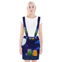 Adventure Time Jake And Finn Night Braces Suspender Skirt by Sarkoni