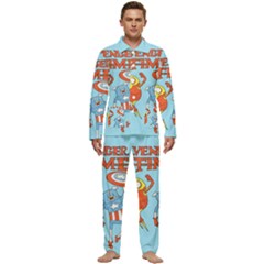 Adventure Time Avengers Age Of Ultron Men s Long Sleeve Velvet Pocket Pajamas Set by Sarkoni