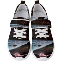 Artistic Creepy Dark Evil Fantasy Halloween Horror Psychedelic Scary Spooky Men s Velcro Strap Shoes by Sarkoni