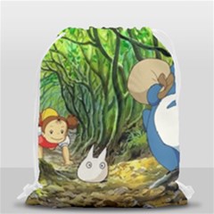 Anime My Neighbor Totoro Jungle Drawstring Bag (small) by Sarkoni