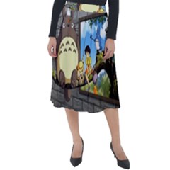 My Neighbor Totoro Classic Velour Midi Skirt  by Sarkoni