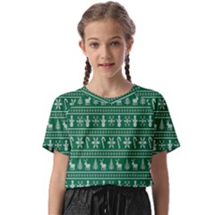 Wallpaper Ugly Sweater Backgrounds Christmas Kids  Basic T-shirt by artworkshop