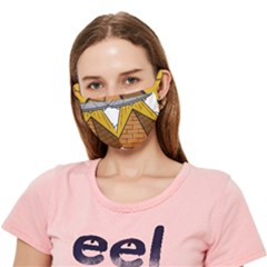 Unidentified Flying Object Ufo Under The Pyramid Crease Cloth Face Mask (adult) by Sarkoni