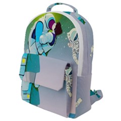Astronaut Kiss Space Baby Flap Pocket Backpack (small) by Bedest