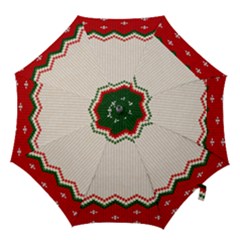 Merry Christmas Happy New Year Hook Handle Umbrellas (medium) by artworkshop