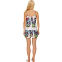 Graffiti Love Satin Pajama Short Set View4