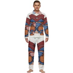 Gorilla Ape Zoo Mammal Usa Men s Long Sleeve Velvet Pocket Pajamas Set by Sarkoni