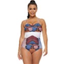 Gorilla Ape Zoo Mammal Usa Retro Full Coverage Swimsuit View1