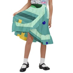Bmo Adventure Time Kids  Ruffle Flared Wrap Midi Skirt by Bedest
