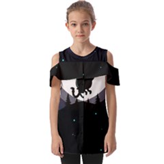 Cartoon  Adventure Time Fold Over Open Sleeve Top by Bedest