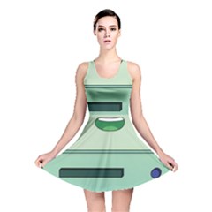 Adventure Time Bmo Beemo Green Reversible Skater Dress by Bedest