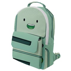 Adventure Time Bmo Beemo Green Flap Pocket Backpack (small) by Bedest