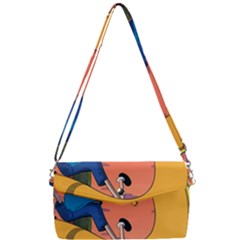 Finn And Jake Adventure Time Bmo Cartoon Removable Strap Clutch Bag by Bedest