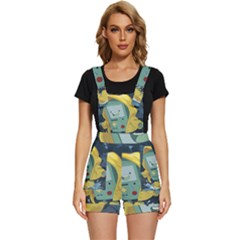 Cartoon Bmo Adventure Time Short Overalls by Bedest