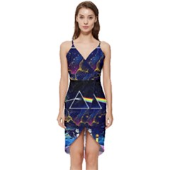 Trippy Kit Rick And Morty Galaxy Pink Floyd Wrap Frill Dress by Bedest