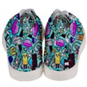 Graffiti Pop Art Crazy Retro Men s Mid-Top Canvas Sneakers View4