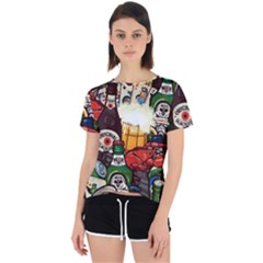 Graffiti Go Art Open Back Sport T-shirt by Bedest