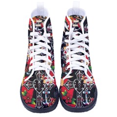Graffiti Tatoo Skate Art Boom Men s High-top Canvas Sneakers by Bedest