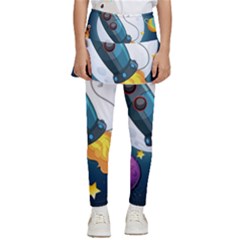 Spaceship Astronaut Space Kids  Skirted Pants by Hannah976