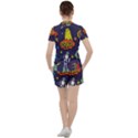 Vector Flat Space Design Background Women s T-Shirt and Shorts Set View2