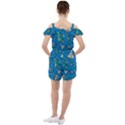 About Space Seamless Pattern Ruffle Cut Out Chiffon Playsuit View2