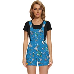 About Space Seamless Pattern Short Overalls by Hannah976