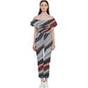 Dessert road  Pattern  all over print design Bardot Ruffle jumpsuit View1