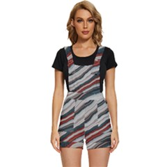 Dessert Road  pattern  All Over Print Design Short Overalls by coffeus