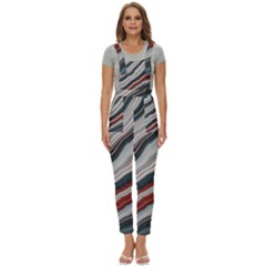 Dessert Road  pattern  All Over Print Design Women s Pinafore Overalls Jumpsuit by coffeus