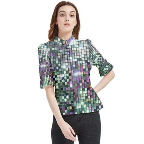 Disco Mosaic Magic Frill Neck Blouse by essentialimage365