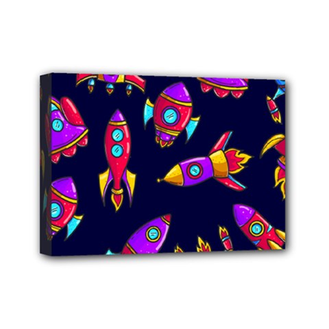 Space Patterns Mini Canvas 7  X 5  (stretched) by Hannah976