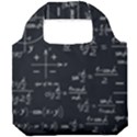 Mathematical Seamless Pattern With Geometric Shapes Formulas Foldable Grocery Recycle Bag View1