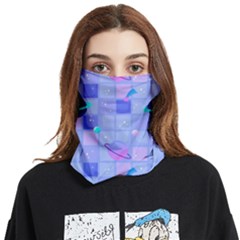 Seamless Pattern Pastel Galaxy Future Face Covering Bandana (two Sides) by Hannah976