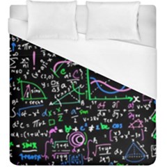 Math Linear Mathematics Education Circle Background Duvet Cover (king Size) by Hannah976