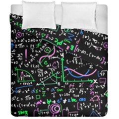 Math Linear Mathematics Education Circle Background Duvet Cover Double Side (california King Size) by Hannah976