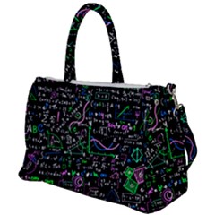 Math Linear Mathematics Education Circle Background Duffel Travel Bag by Hannah976