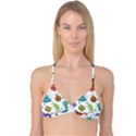 Dangerous Streptococcus Lactobacillus Staphylococcus Others Microbes Cartoon Style Vector Seamless P Reversible Tri Bikini Top View1
