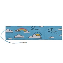 Seamless Pattern Vector Owl Cartoon With Bugs Roll Up Canvas Pencil Holder (l) by Apen