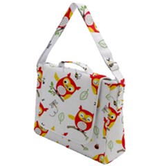 Seamless Pattern Vector Owl Cartoon With Bugs Box Up Messenger Bag by Apen
