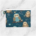 Seamless Pattern Owls Dreaming Canvas Cosmetic Bag (Medium) View1