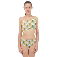 American Golden Ancient Totems Spliced Up Two Piece Swimsuit by Apen