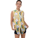 American Golden Ancient Totems Sleeveless Chiffon Button Shirt View1