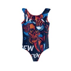 Make Devil Discovery  Kids  Frill Swimsuit by Saikumar