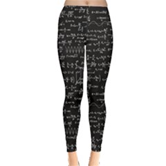 Math Equations Formulas Pattern Everyday Leggings  by Ravend
